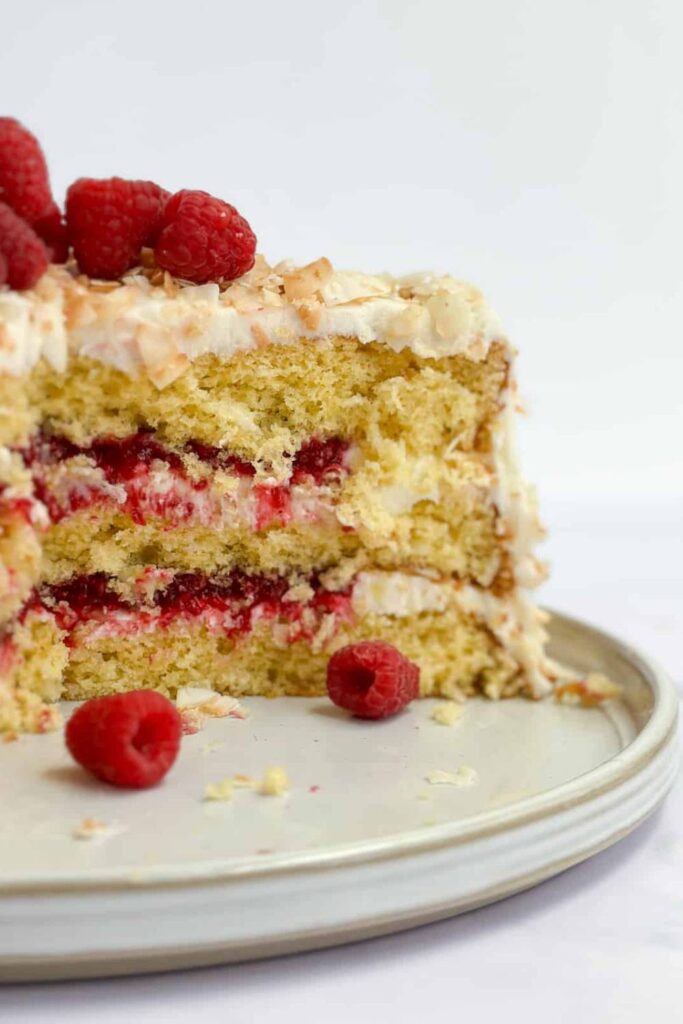 Nigella Coconut And Raspberry Cake 