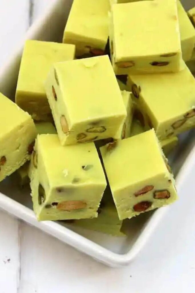 Nigella Pistachio Fudge