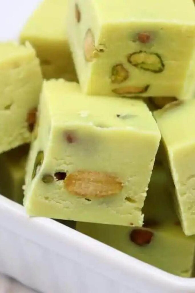 Nigella Pistachio Fudge