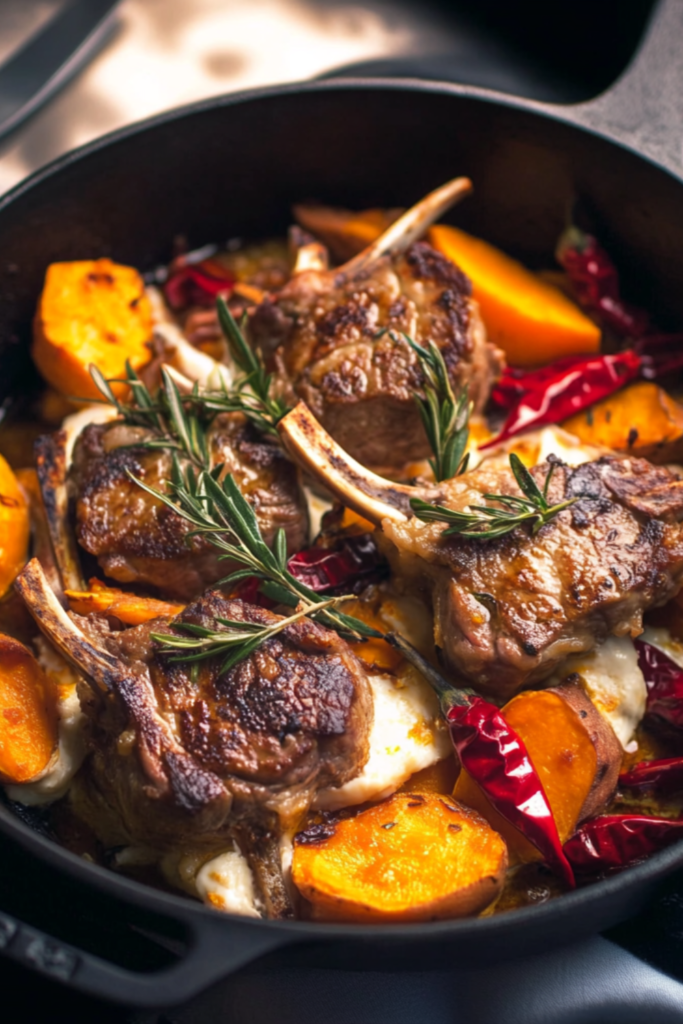 Nigella Lamb Cutlet, Sweet Potato & Galbani Mozzarella Tray Bake