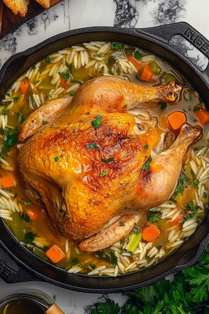 Nigella Chicken In A Pot with Lemon and Orzo