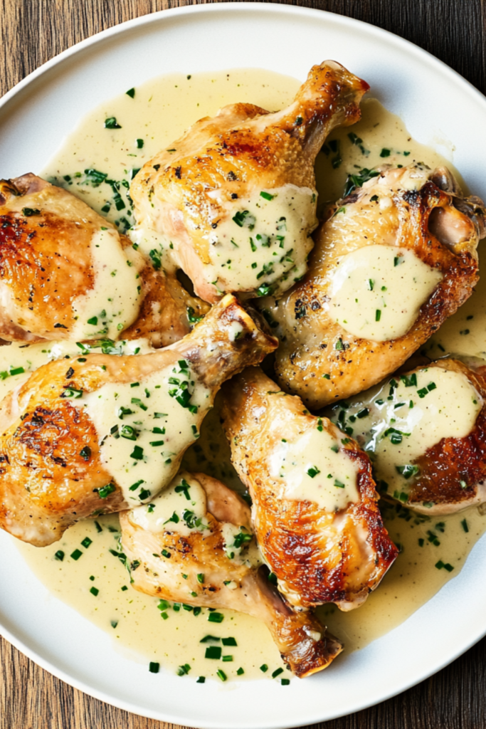 Nigella Chicken with Garlic Cream Sauce