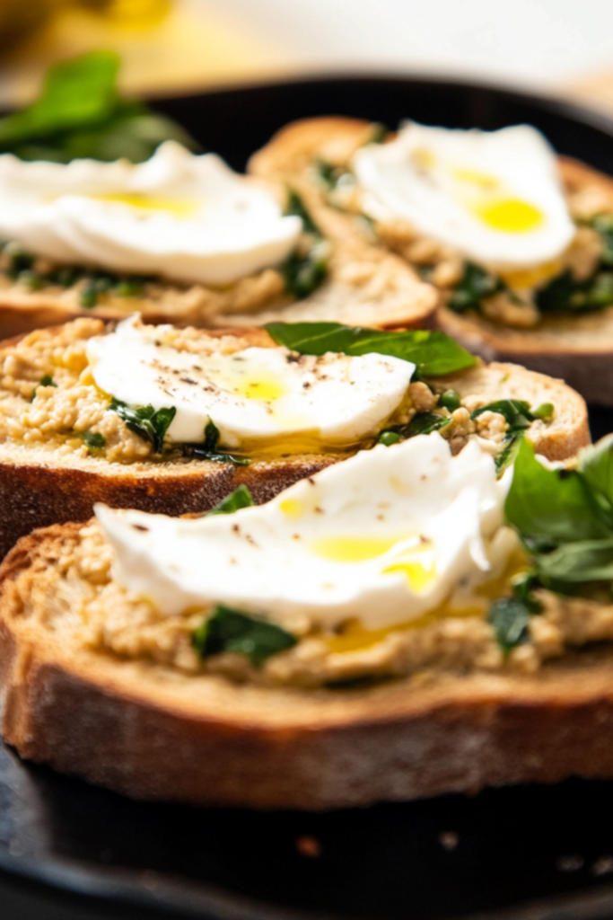 Nigella Lentil Hummus With Galbani Mozzarella Bruschetta