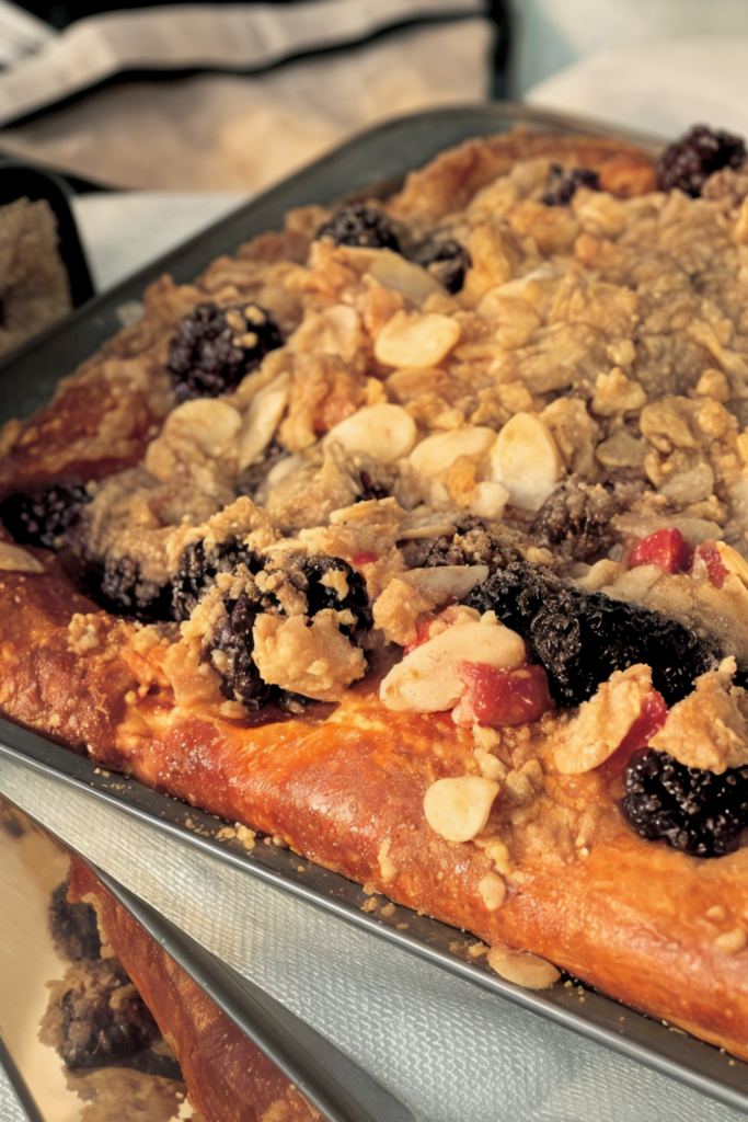 Nigella Apple and Blackberry Kuchen