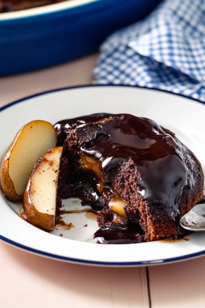 Nigella Chocolate Pear Pudding