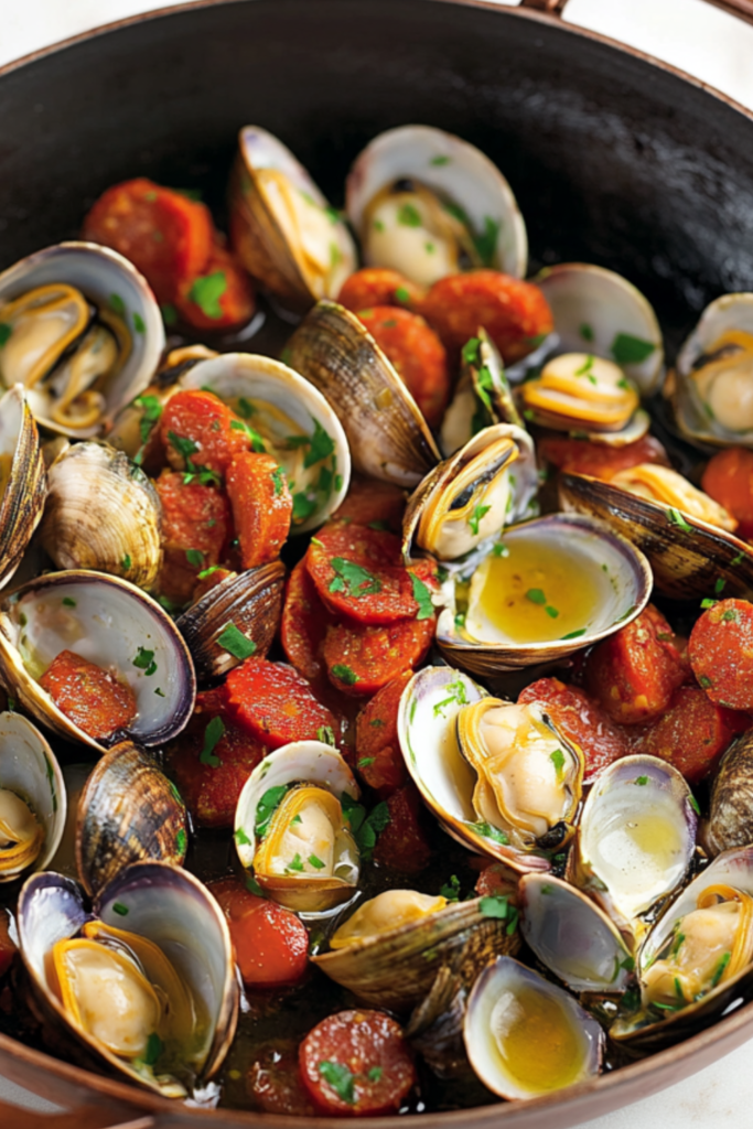 Nigella Clams With Chorizo