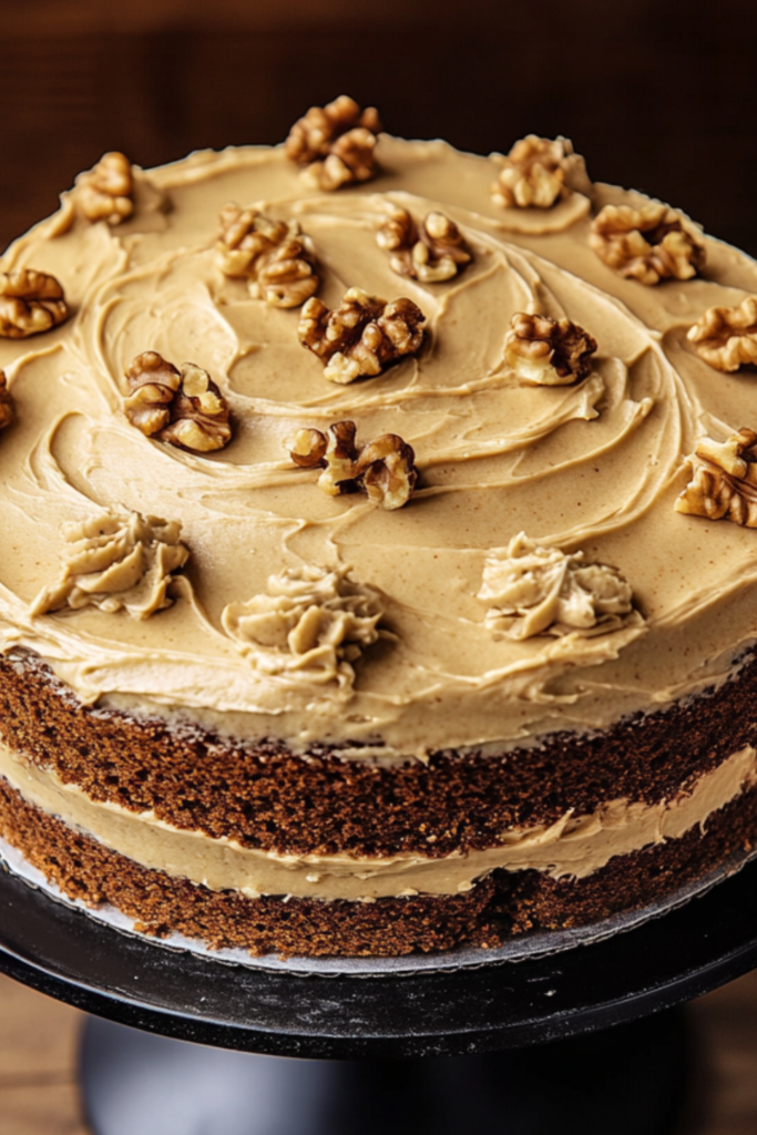 Nigella Coffee and Walnut Layer Cake