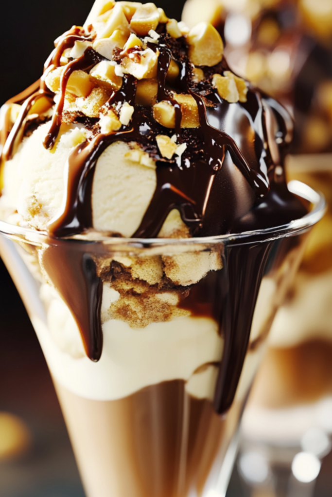 Nigella Chocolate Peanut Butter Fudge Sundae