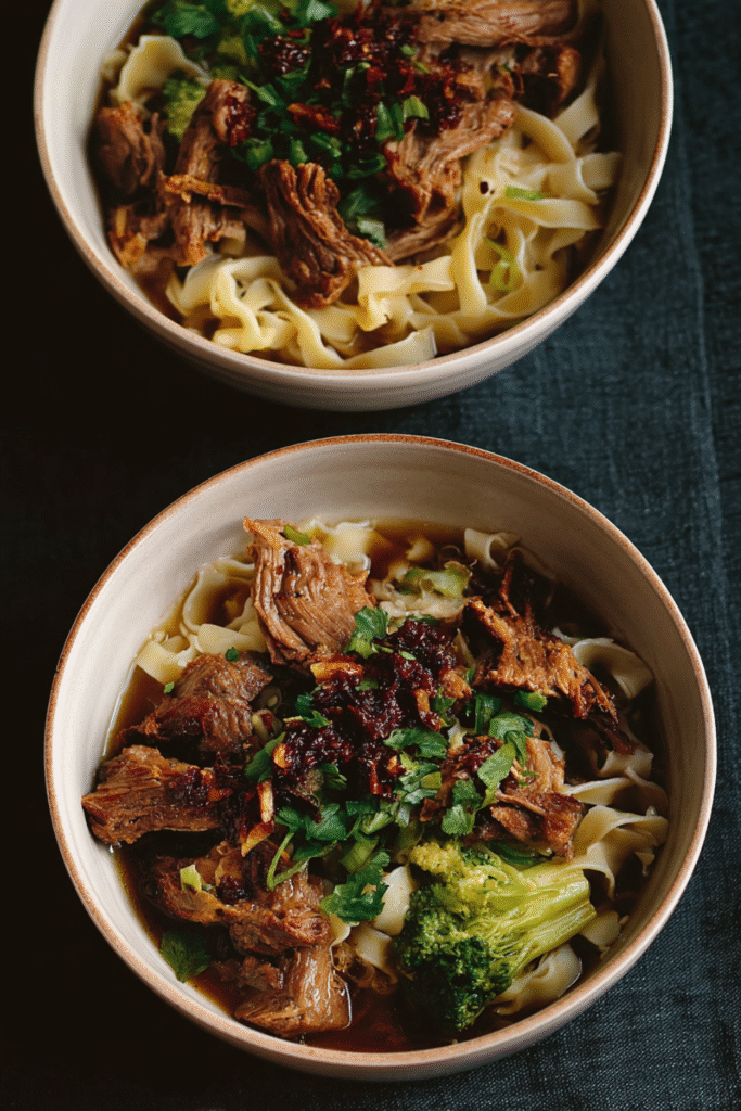 Nigella Wide Noodles with Lamb Shank in Aromatic Broth Recipe