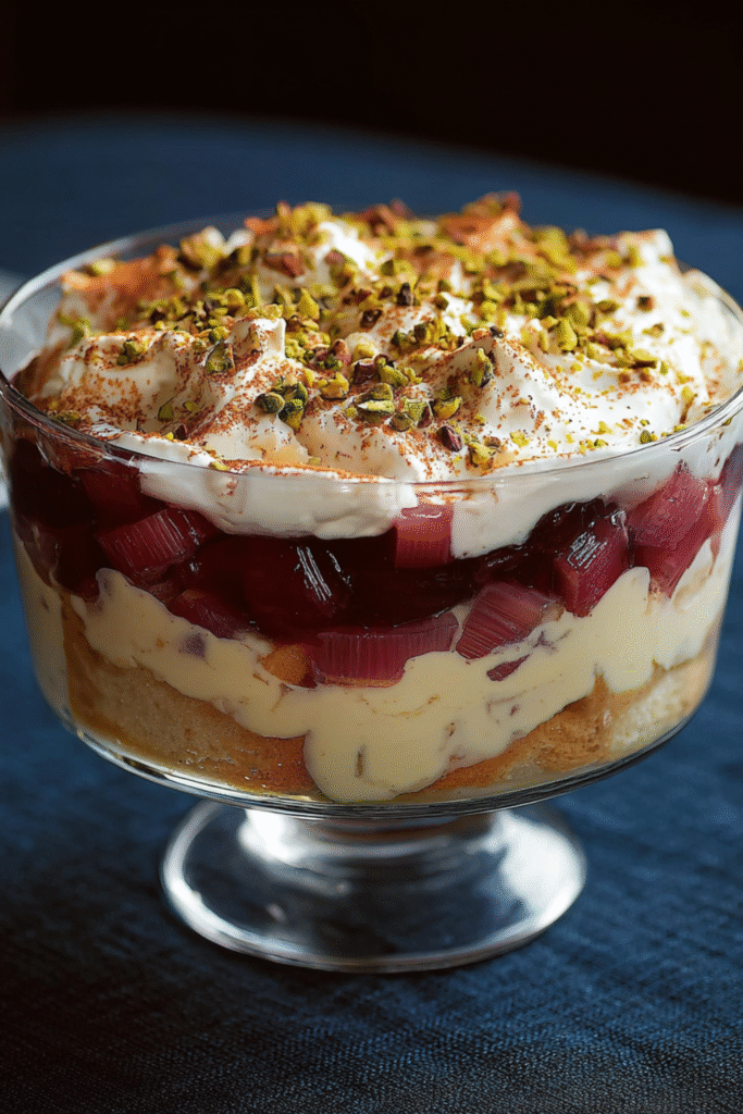 Nigella Rhubarb and Custard Trifle Recipe