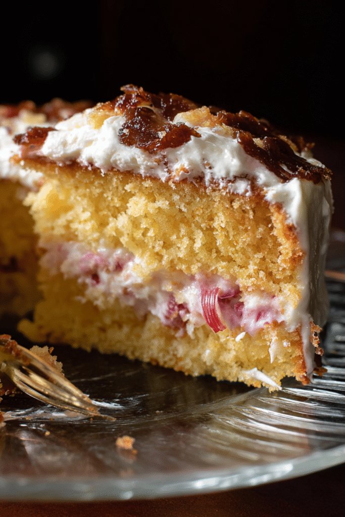 Nigella Toasted Marshmallow and Rhubarb Cake Recipe