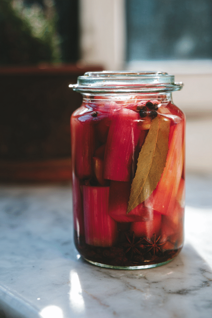 Nigella Pickled Rhubarb Recipe