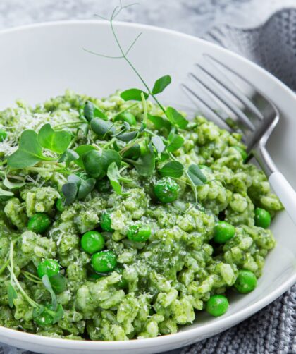 Nigella Pea Risotto