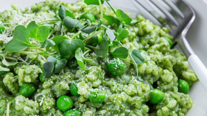 Nigella Pea Risotto