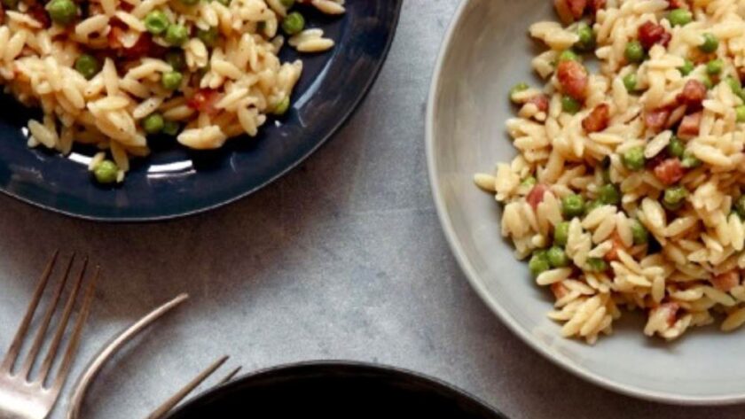 Nigella Pancetta And Peas Orzo