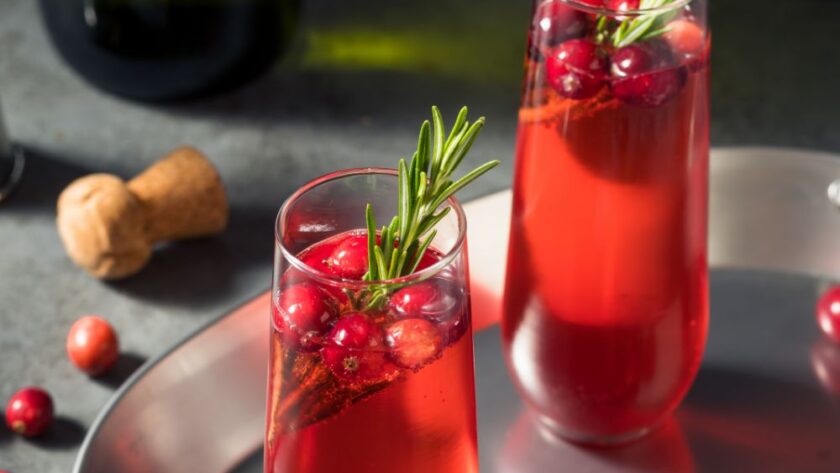 Nigella Poinsettia Cocktail