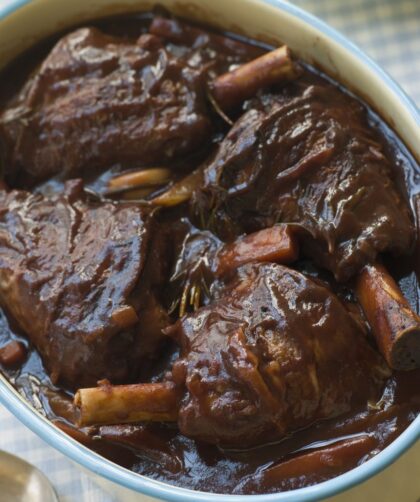 Slow Cooker Lamb Shanks