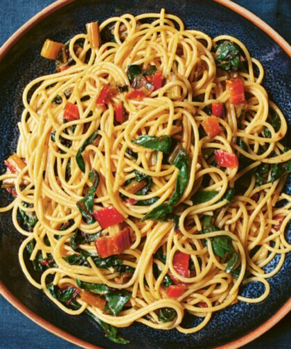 Spaghetti With Chard, Chilli And Anchovies