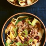 Nigella Wide Noodles with Lamb Shank in Aromatic Broth