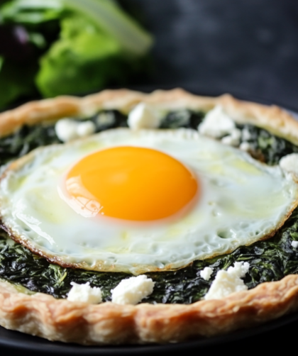 Nigella Galbani Mozzarella Egg and Spinach Tart