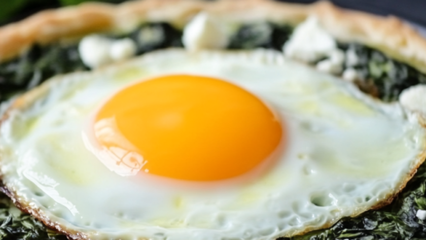 Nigella Galbani Mozzarella Egg and Spinach Tart