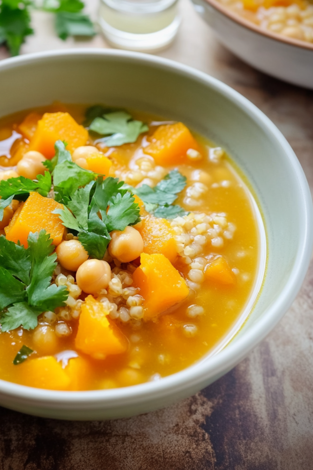 Nigella Butternut and Chick Pea Soup With Bulgur Wheat