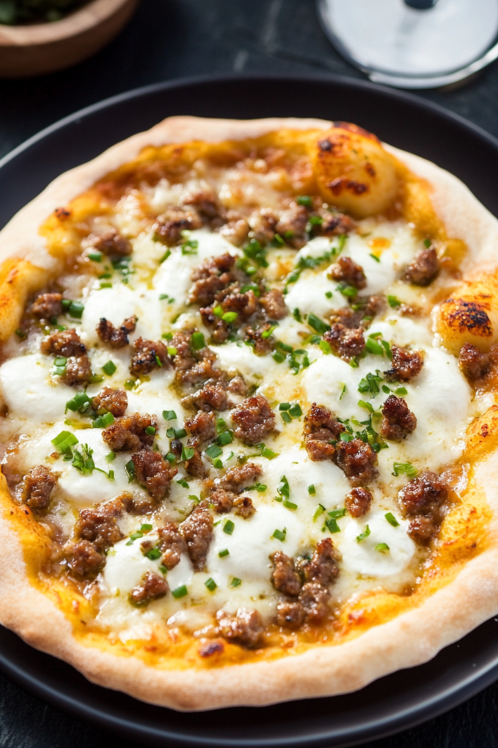 Nigella Galbani Mozzarella Ground Sausage And Onion Pizza