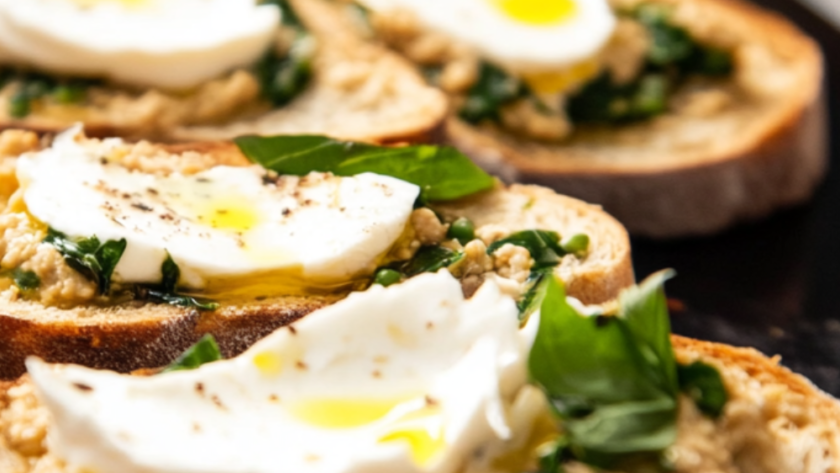 Nigella Lentil Hummus With Galbani Mozzarella Bruschetta