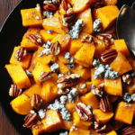 Nigella Butternut Squash With Pecans and Blue Cheese