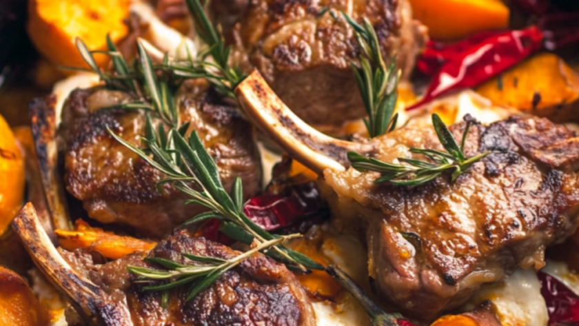 Nigella Lamb Cutlet, Sweet Potato & Galbani Mozzarella Tray Bake