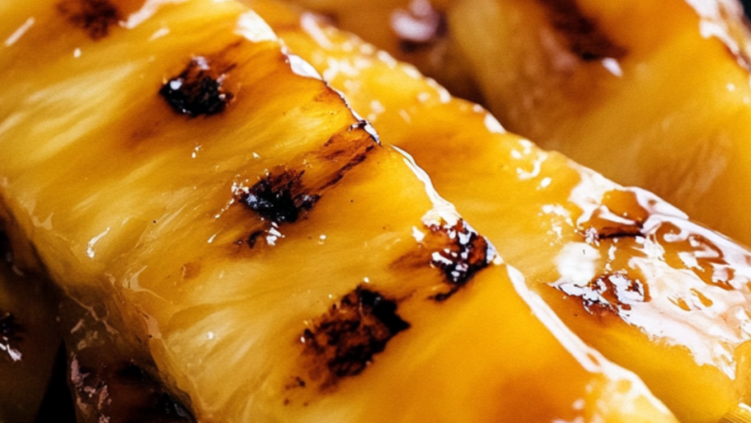 Nigella Caramelised Pineapple With Hot Chocolate Sauce