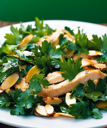 Nigella Chicken, Almond and Parsley Salad