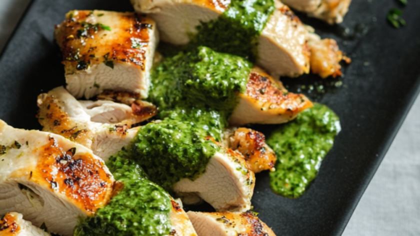 Nigella Chicken With Tarragon Salsa Verde