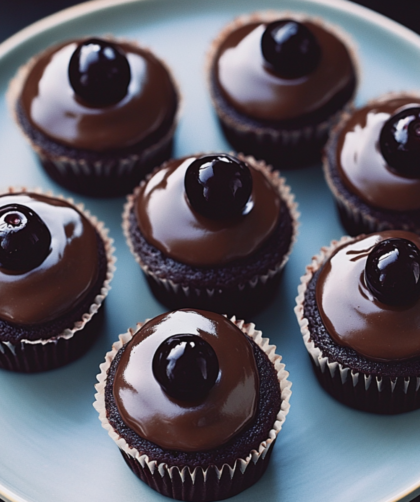 Nigella Chocolate Cherry Cupcakes