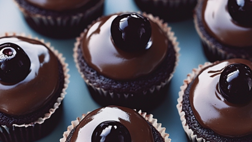 Nigella Chocolate Cherry Cupcakes