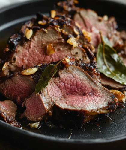 Nigella Butterflied Leg of Lamb With Bay Leaves and Balsamic Vinegar