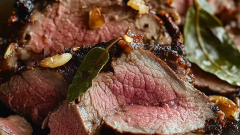 Nigella Butterflied Leg of Lamb With Bay Leaves and Balsamic Vinegar