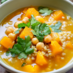 Nigella Butternut and Chick Pea Soup With Bulgur Wheat