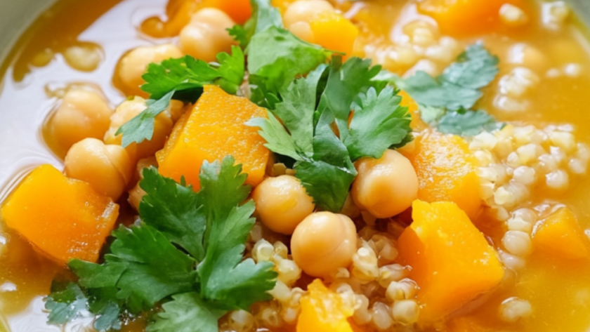 Nigella Butternut and Chick Pea Soup With Bulgur Wheat