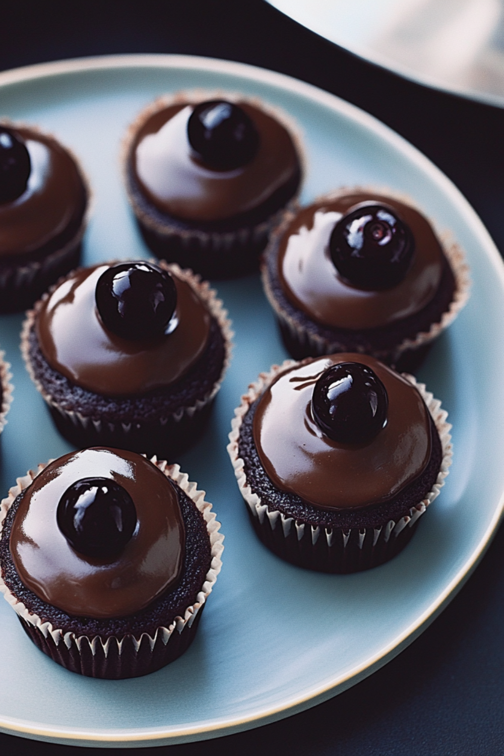 Nigella Chocolate Cherry Cupcakes