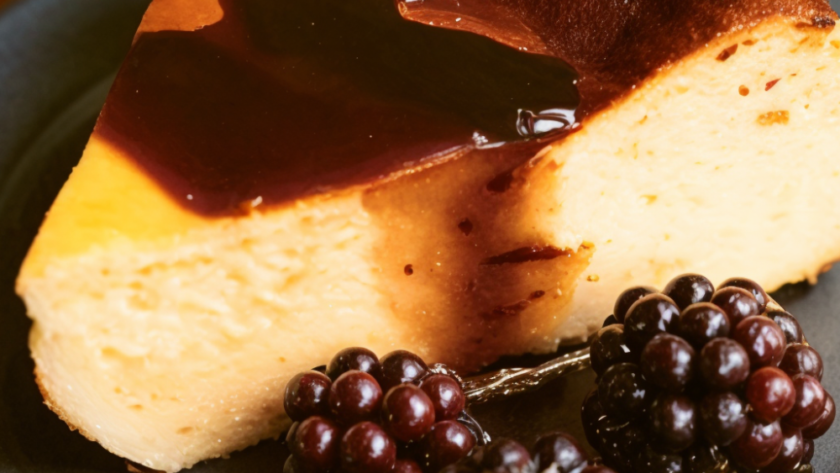 Nigella Basque Burnt Cheesecake With Liquorice Sauce