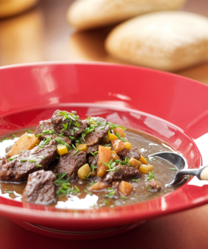 Nigella Beef Stew With Anchovies and Thyme