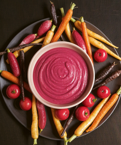 Nigella Beetroot and Chickpea Dip