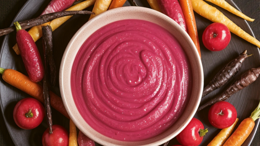 Nigella Beetroot and Chickpea Dip