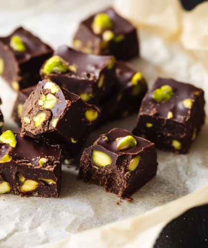 Nigella Chocolate Pistachio Fudge