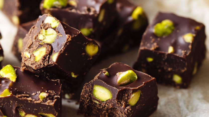 Nigella Chocolate Pistachio Fudge