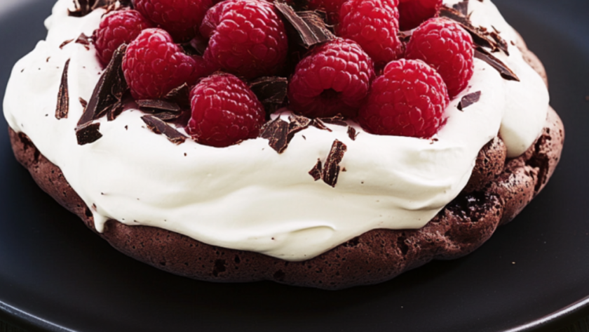 Nigella Chocolate Raspberry Pavlova