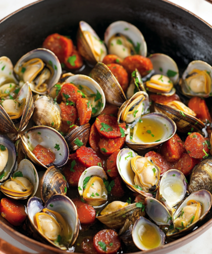 Nigella Clams With Chorizo