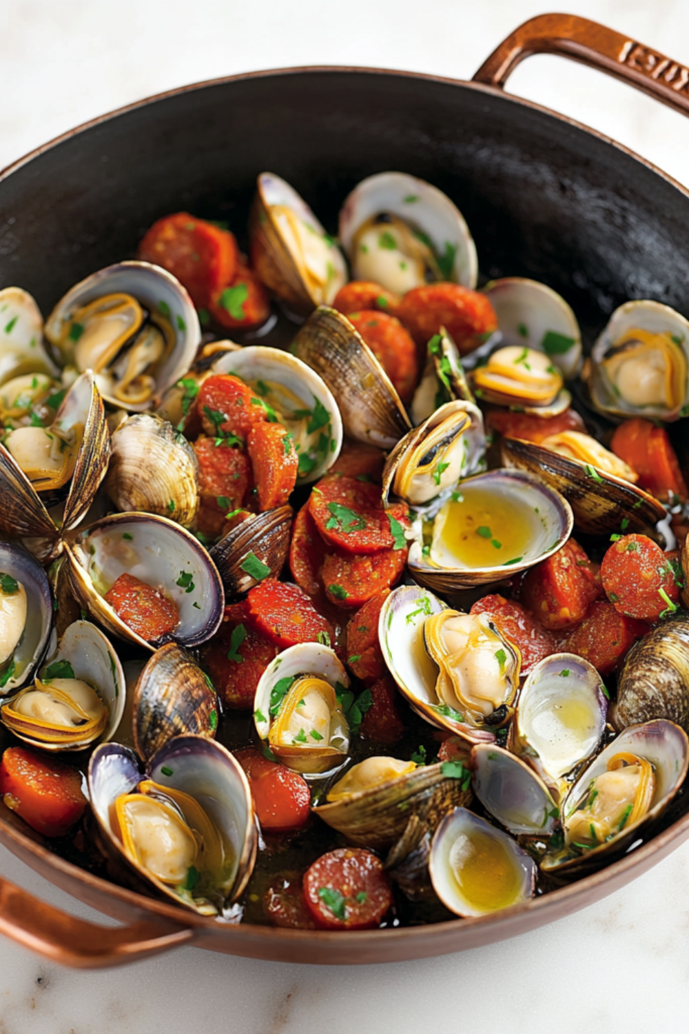 Nigella Clams With Chorizo