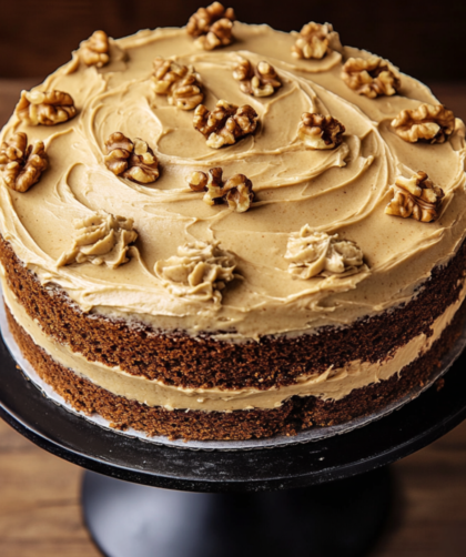 Nigella Coffee and Walnut Layer Cake